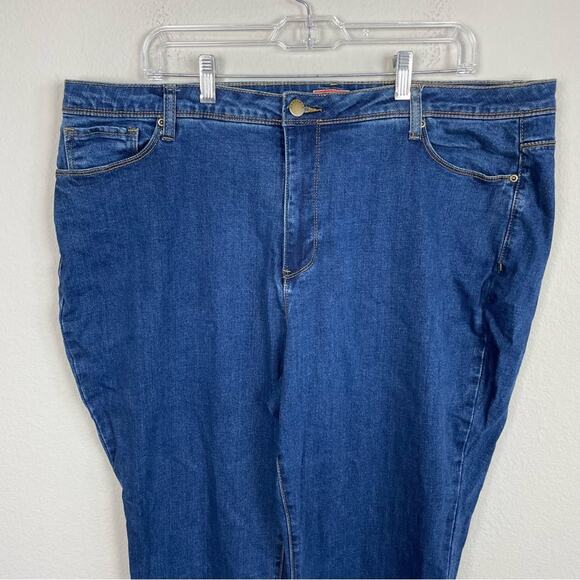 Modcloth Blue Denim Straight Jeans 2X - Picture 2 of 6